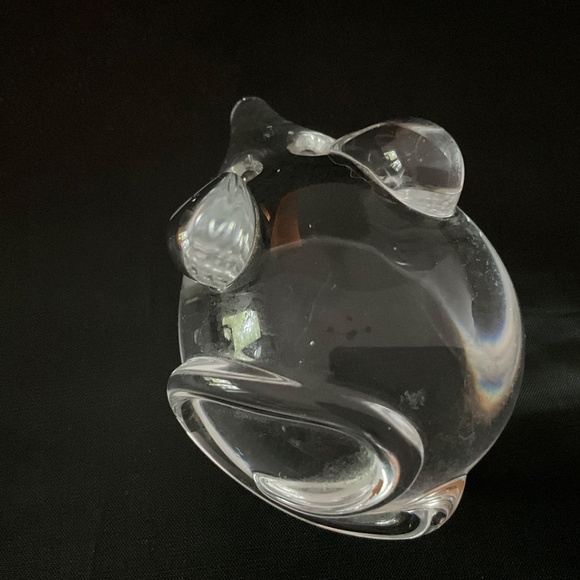 Art Glass Clear Paperweight Mouse - Picture 5 of 6